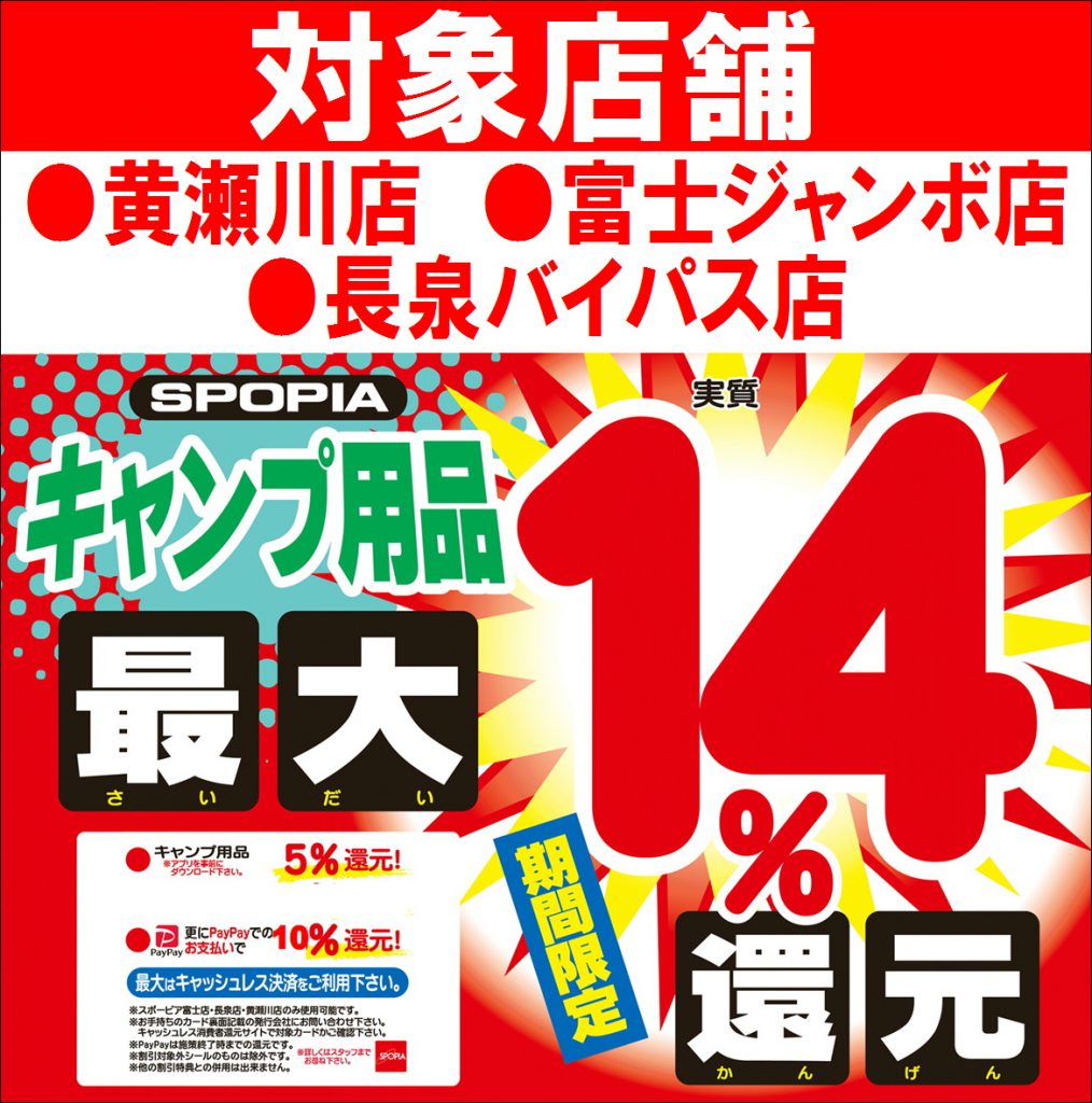 キャンプ　PayPay